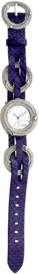 Produktbild von Just Calvalli Armbanduhr Edelstahl Lederband Silber Blau - R7251305025
