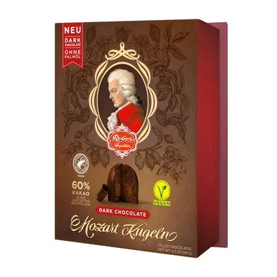 Immagine prodotto di Reber Cioccolato Fondente 6er Barock confezione di cioccolato fondente 120g
