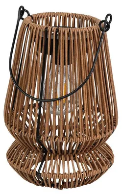 Obrázok produktu pre Solárna záhradná lampa Countryfield Onora, hnedá, s podstavcom, 10x15x23 cm