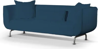 Produktbild von Dekoria Bezug für Strömstad 3-Sitzer Sofa, marinenblau , Bezug für Sofa Stromstad 3-sitzer