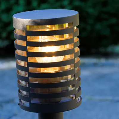 Produktbild von BRILLIANT Lampe, Venlo Außensockelleuchte 50cm schwarz matt, Edelstahl/Kunststoff, 1x A60, E27, 40W,Normallampen (nicht enthalten)
