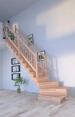Zdjęcie produktu dla Schody drewniane Lindos (buk) w ¼ spiralne lewe-100 cm-drewniane-balustrady ze stali nierdzewnej-obustronne-z podstopnicami