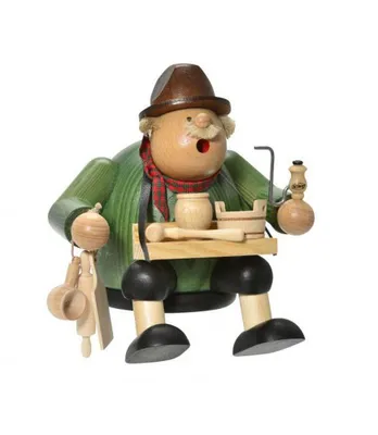 Produktbild von Holzwarenhändler - Kantenhocker (15cm) Räuchermann von KWO