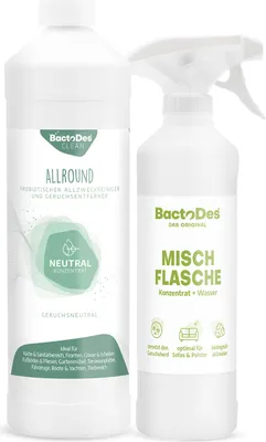 Produktbild von BactoDes® Clean Allround - Neutral  1Liter Flasche inkl. 1 Misch- und Sprühflasche