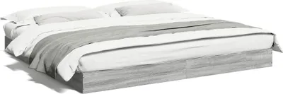 Obrázek produktu pro vidaXL Rám postele bez matrace Grey Sonoma 180x200 cm materiál na bázi dřeva