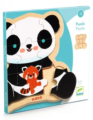 Immagine prodotto di DJECO Dėlionė Djeco Medinis mokomasis galvosūkis - Panda (9 detalių) ( DJ01821 )