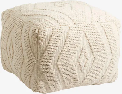 Produktbild von Pouf WULAR aus Baumwolle - Beige