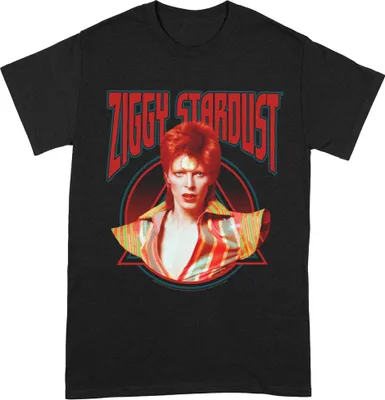 Image de David Bowie - T-shirt homme/femme unie BI257 (3XL) (Noir/Rouge)
