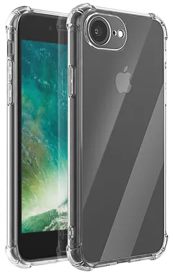 Produktbild von Mayaxess, Schutzhülle für iPhone 7 / 8 / SE Stoßfest Silikon Verstärkte Ecken, Transparent