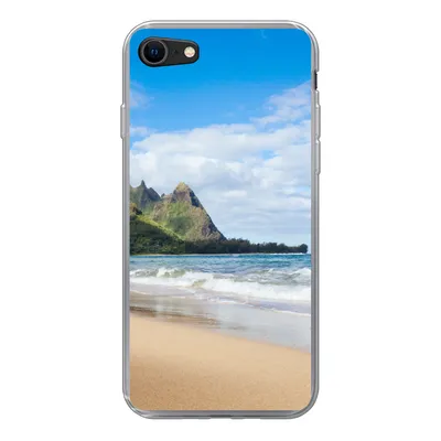 Produktbild von MuchoWow® Handyhülle Schutzhülle Hülle für iPhone 8 Strand - Tropisch - Hawaii Silikon Softcase Handy Hülle - Schutzhaube