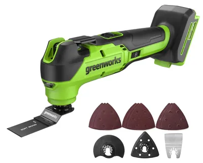 Obrázok produktu pre Multifunkčný nástroj Greenworks na batériu 24 V, s 8 nastaveniami rýchlosti, až