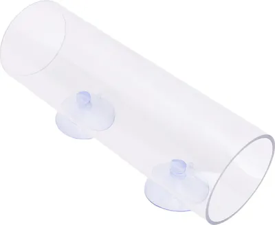 Obrázok produktu pre Betta Fish Tunnel Transparentná dutá rúrka pre ryby Betta s prísavkou na odpočinok Príslušenstvo k nádrži na ryby L