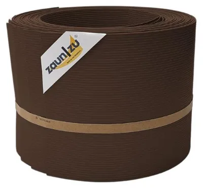 Produktbild von Sichtschutzstreifen PP zaun|zu RILLE 10x Einzelstreifen 2,55m für Doppelstabzaun Braun, 10 x 2,55m