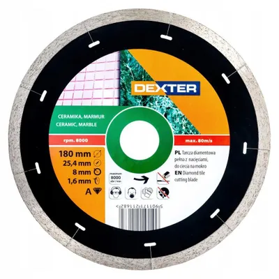 Produktbild von Dexter Diamant-Trennscheibe 180mm für Keramik und Marmor