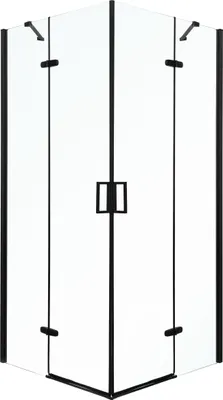 Zdjęcie produktu dla Kabina natryskowa Kerra Flow 90 Black, 90x90 cm, kwadratowa, czarna