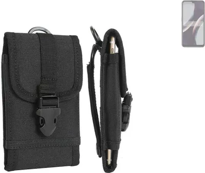 Produktbild von K-S-Trade Holster Handy Hülle kompatibel mit BLU J10L Holster Handytasche Gürtel Tasche Schutz Hülle Robust Outdoor schwarz