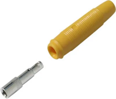 Produktbild von S/CONN maximum connectivity Labor-Bananenkupplung, gelb (56215-Y)