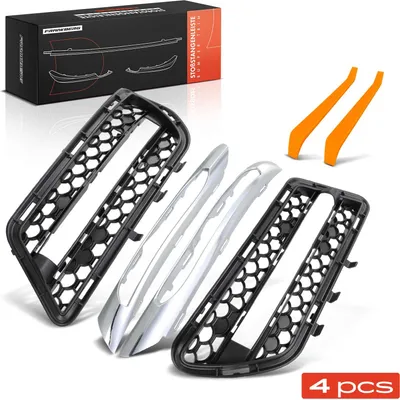 Image de Frankberg 4x enjoliveur pare-chocs calandre avant pour Mercedes-Benz Classe E W212 S212 2009-2016
