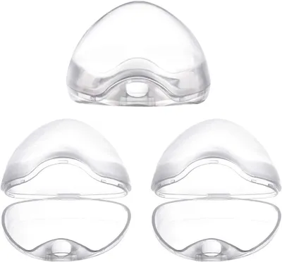 Obrázok produktu pre Krabička na cumlík 3 kusy, priehľadná, 7 cm x 6 cm x 5 cm, bez BPA, na cesty