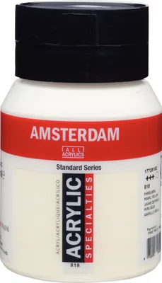 Produktbild von Amsterdam Standard Series Acrylfarbe Flasche 500 ml Perlgelb 818
