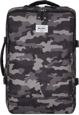 Produktbild von BestWay Reiserucksack #Cabin Pro Print *schwarz/mittelgrau