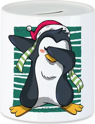 Produktbild von Pinguin Spardose Weihnachtstage Winter Schnee Merry Christmas Dekoration Frohe Weihnachten Festtage Advent