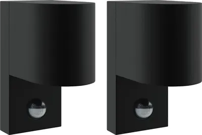 Immagine prodotto di Lampada da Parete Esterna 2 pcs Nero 12 x 7 x 15 cm