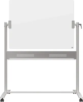 Image de nobo Tableau magnétique mobile en verre Diamond (L)1.200 x (H)900 mm Expédition par transporteur