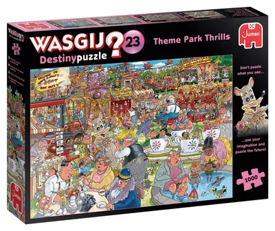 Image de Jumbo Wasgij Puzzle - Theme Park Thrills 1000 dílků