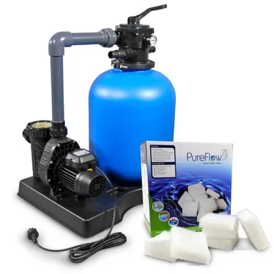 Produktbild von Sandfilter Bali Premium 400 mit Aqua Plus 8 + PureFlow Filtermaterial