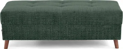 Image de Lisa Design Rune - pouf en velours texturé , Vert