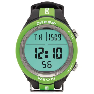 Immagine prodotto di Computer subacqueo Cressi NEON con cinturino in stile orologio, colore: nero/verde