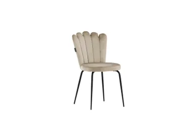 Immagine prodotto di Sedia da pranzo Limhamn in velluto beige.