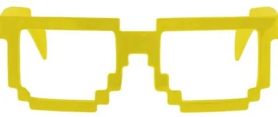 Image de Brille Pixel, couleur jaune