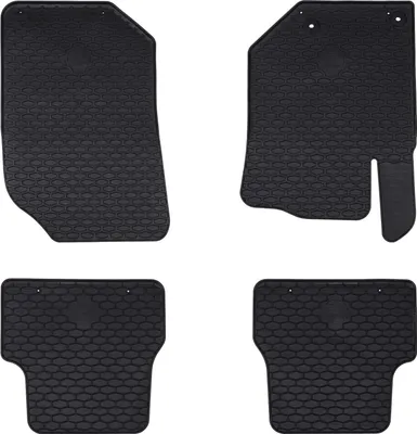Image de Tapis de voiture 4 pcs Noir adapté pour DS3 2019- Caoutchouc