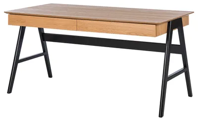 Produktbild von home24 Schreibtisch - Eiche Teilmassiv