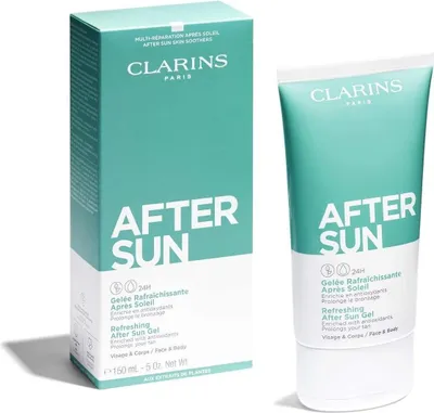 Produktbild von Clarins Cooling After Sun Gel, Gesicht & Körper, 150 ml, Gel, Kühlung, Universal, Frauen