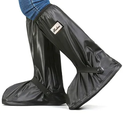 Imagen del producto de Zapatos de lluvia impermeables y antideslizantes, talla 43-45, para actividades al aire libre y ciclismo
