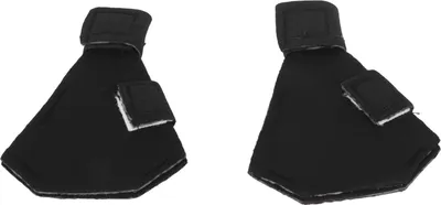 Image de 1 paire de bottines respirantes, confortables et fines pour protéger les canards, les oies et autres volailles aquatiques, noires, 9 x 6,5 cm / 3,5 x 2,6 pouces