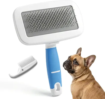Produktbild von Zupfbürste, selbstreinigend, für Hunde und Katzen, Fellwechsel