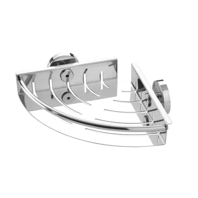 Produktbild von Tiger Boston Eck-Duschkorb klein Edelstahl poliert, 304830346