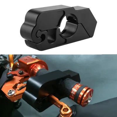 Image de Universel en alliage d'aluminium CNC moto verrouiller le levier de frein de sécurité du véhicule (noir)