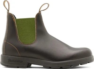 Produktbild von Blundstone Blundstone 519 Stout Brown Leather with Olive Elastic (500 Series) Leder Größe: 46 Schmal