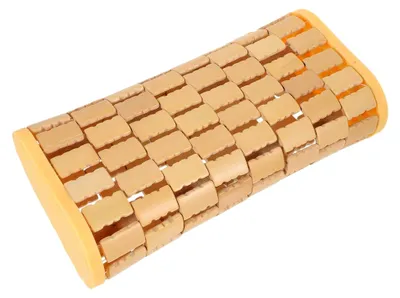 Produktbild von Bambuskissen zur Nackenstütze Atmungsaktives Kühlkissen für Schlaf und Dampfbad Ergonomisches Design für gesunden Schlaf