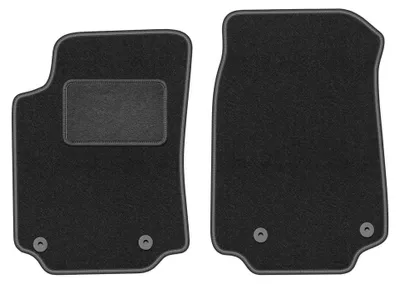 Immagine prodotto di Tappetini anteriori in moquette per Audi 200 C3 1983-1991 (berlina/station wagon) – 2 pezzi, grigio grafite, su misura – Wielganizator LUX