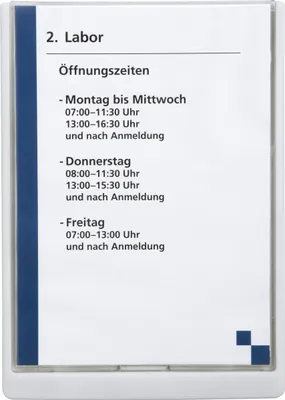 Produktbild von Türschild Click Sign A4 weiß Packung mit 5 Stück