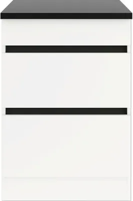 Produktbild von Optifit Auszugunterschrank Luca932 BxTxH 60 x 60 x 88 cm weiß matt zerlegt KLLU U636-0+