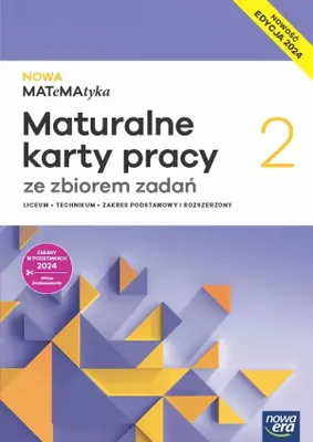 Image de WSiP NOWA MATeMAtyka 2. Maturalne karty pracy. Zbiór zadań. Zakres podstawowy i rozszerzony. Nowa edycja, Edukacyjny, Polski, Broszurowa okładka, 288 stron(y)
