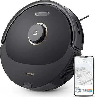 Produktbild von roborock Q8 Max vysávací robot s funkcí mopování, kartáč DuoRoller, 5500Pa, 470ml nádoba na prach, 350ml nádržka na vodu, vysavač na mopování (černý)