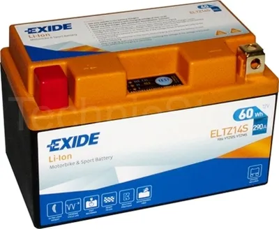 Zdjęcie produktu dla Akumulator litowo-jonowy Exide ELTZ14S do motocykli 12 V 5 Ah 290 A